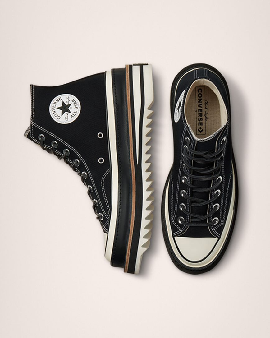 Zapatillas Altas Converse Chuck 70 Trek Mujer Negras | PE 5ELP27